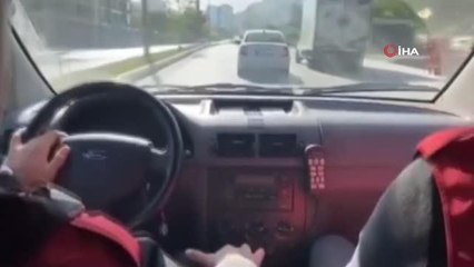 Ekiplerin takip ettiği araçtan uyuşturucu madde çıktı... O anlar kamerada