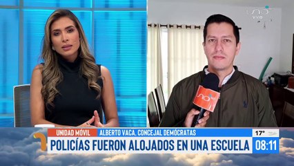 Denuncian que la alcaldía autorizó el alojamiento de policías en modulo educativo de la ciudad de Santa Cruz