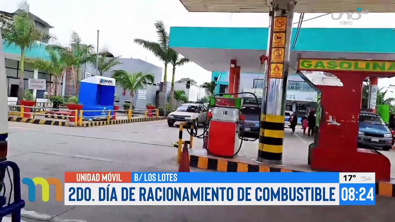 2do día de racionamiento de combustible en los surtidores de la ciudad de Santa Cruz