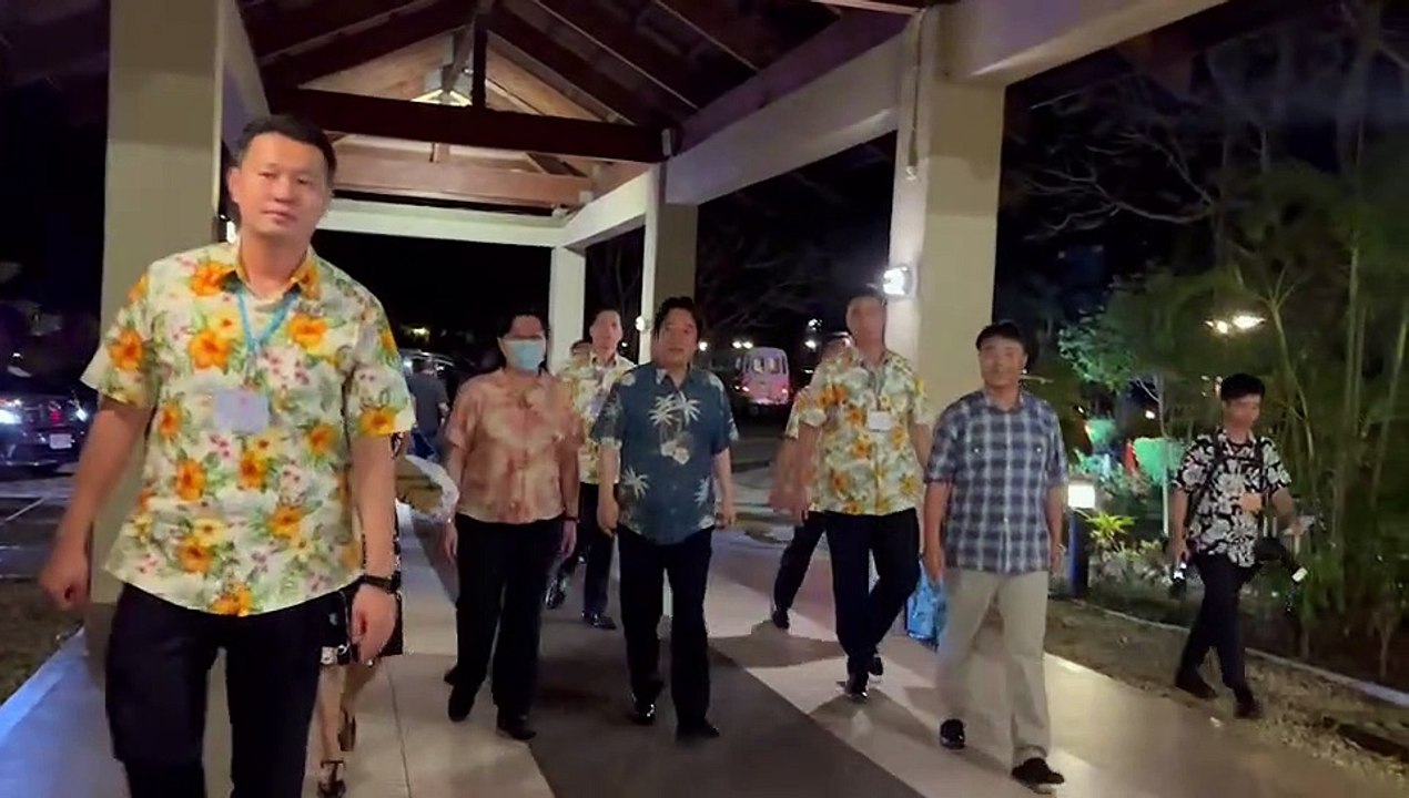 出訪帛琉行程將涉水 賴清德上下身搭配曝光