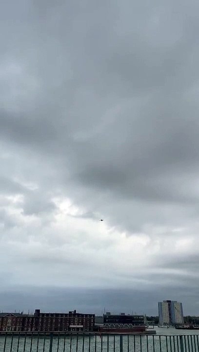 RAF plane spotted flying over Portsmouth, Gosport and the Solent
