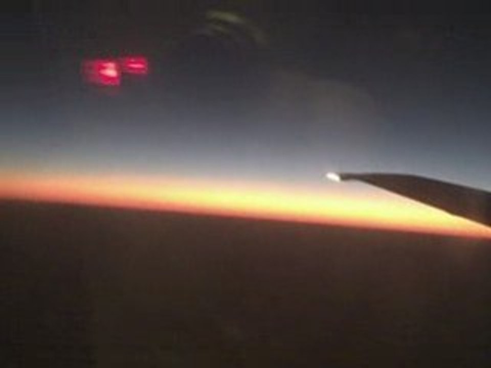 Sunrise from a plane view