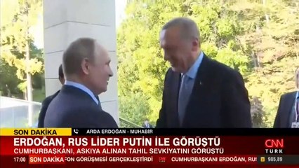 Cumhurbaşkanı Erdoğan, Putin ile görüştü