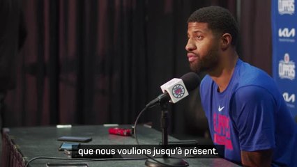 Clippers - George : "Je prends l'entière responsabilité de notre bilan en ce moment"