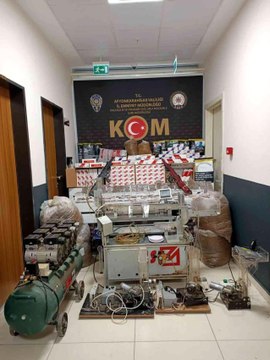 Polis 136 bin doldurulmuş ve boş makaron ele geçirdi