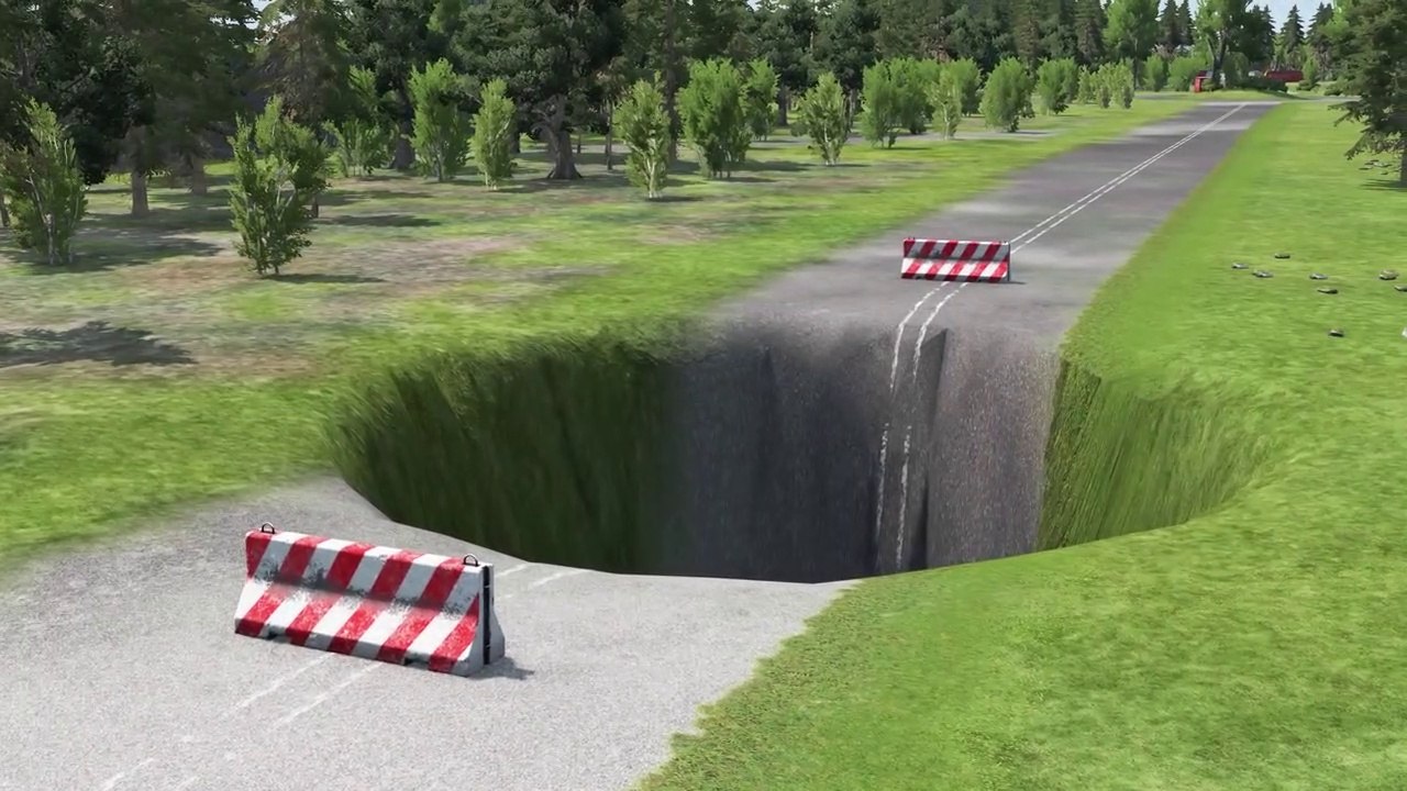 Cars vs Giant Pit #9 – BeamNG.Drive