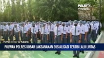 Polwan Polres Kotawaringin Barat Laksanakan Sosialisasi Tentang Tata Tertib Lalu Lintas, Dan Penyuluhan Kamtibmas Di SMAN 3 Pangkalan Bun