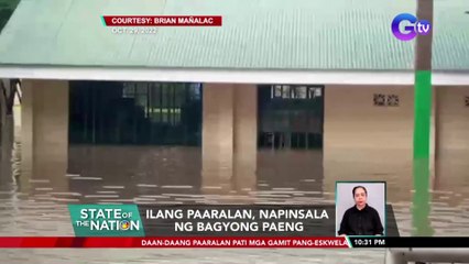 Ilang paaralan, napinsala ng Bagyong Paeng | SONA