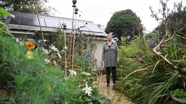 Judith Cain, of Burley, Leeds, is complaining about the noise from the night flights as planes arrive and leave Leeds Bradford International Airport.