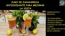 Jugo de zanahoria antioxidante para mejorar la visión #cocinaeuropea