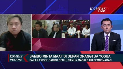 Pakar Forensik Emosi: Ferdy Sambo Sedih, Namun Masih Cari Pembenaran