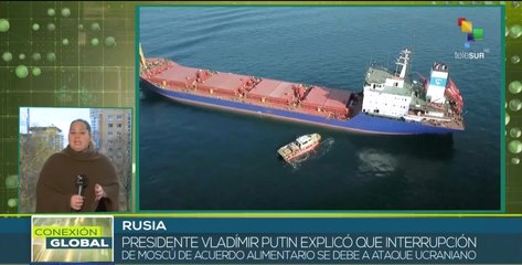 Rusia suspende acuerdo alimentario ante ataques ucranianos