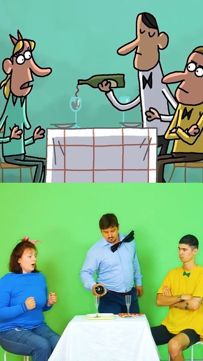 The best funny videos _A_Date_with_Vomit_Cartoons_|_Funny_Cartoon_Parodies_#SHORTS