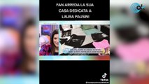 La inquietante fan de Laura Pausini que se ha vuelto viral por lo que tiene en su casa