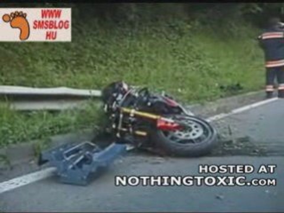 Accident moto  rouler zen