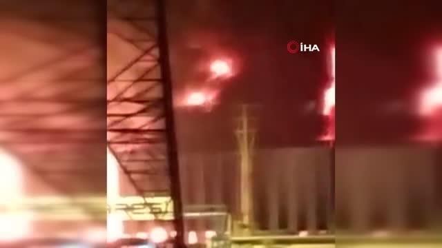 Bursa'da tekstil fabrikasında yangın: TOMA'lar söndürme çalışmalarına destek veriyor