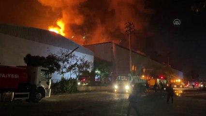 Bursa'da tekstil fabrikasında yangın