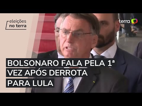Bolsonaro agradece votos, não admite derrota e diz que manifestações são sentimento de injustiça