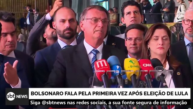 Presidente Jair Bolsonaro faz pronunciamento
