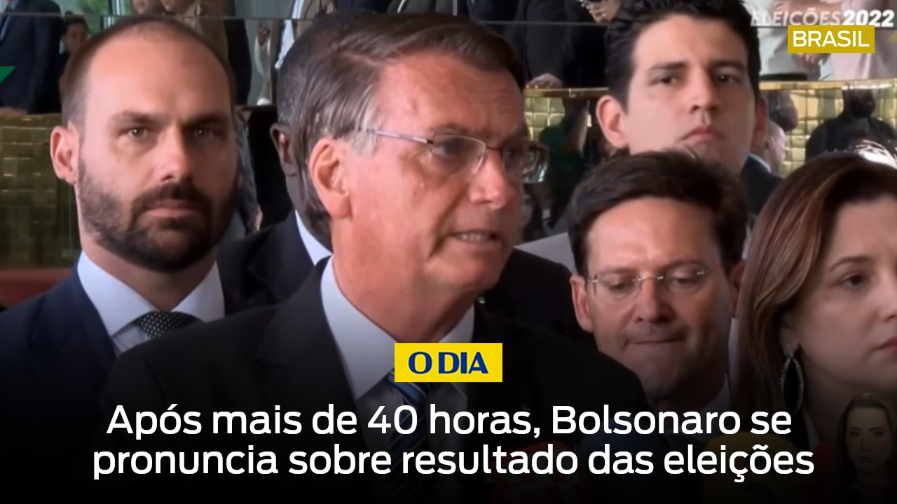 Após mais de 40 horas, Bolsonaro se pronuncia sobre resultado das eleições