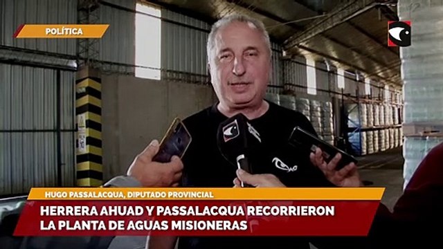 Herrera ahuad y Passalacqua Recorrieron la planta de Aguas Misioneras