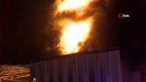 Bursa'da fabrika yangınında patlama