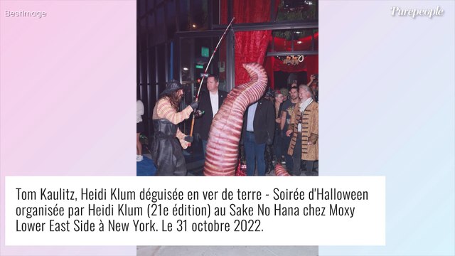 Heidi Klum opte pour un costume totalement répugnant, sa fille Leni très séduisante en combi cuir pour Halloween