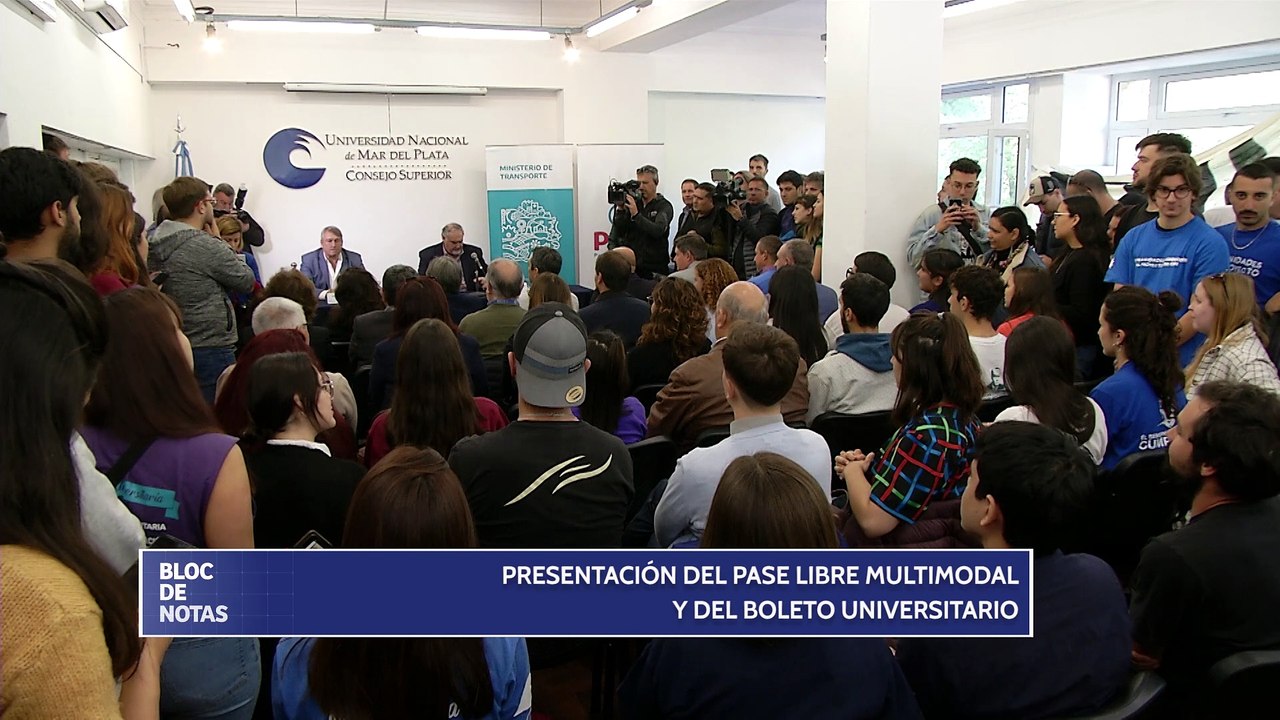 Presentación del Pase Libre Multimodal y del Boleto Universitario