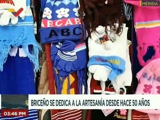 José Joaquín Briceño ejemplo de la artesanía en el estado Mérida desde hace 50 años