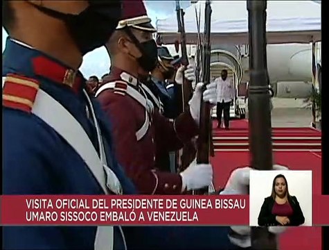 Presidente de la República de Guinea Bissau Umaro Sissoco Embaló llega a Venezuela