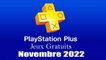 PlayStation Plus : Les Jeux Gratuits de Novembre 2022