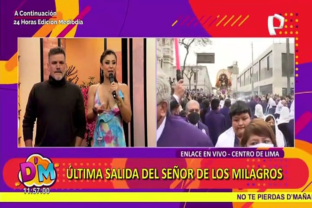 Señor de los Milagros: continúa la Santa Misa a las afueras de la iglesia Las Nazarenas