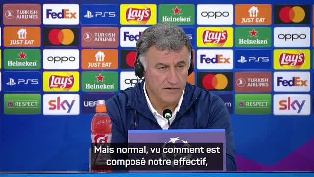 Groupe H - Galtier : “Il y a beaucoup d'attentes autour du PSG”