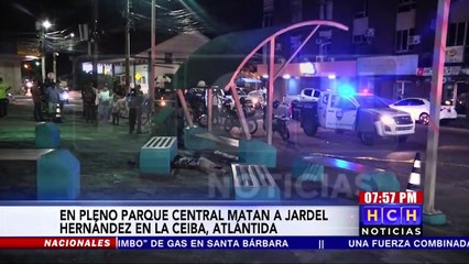 Ultiman a un hombre en plena plaza central de #LaCeiba, Atlántida