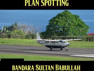 Plan sporting pesawat terbang landing dan take off