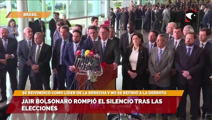 Jair Bolsonaro rompió el silencio tras las elecciones