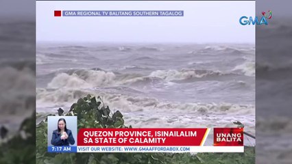 Quezon Province, isinailalim sa state of calamity | UB