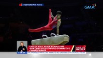 Carlos Yulo, pasok sa finals ng 4 na event sa 2022 World Gymnastics Championships | UB