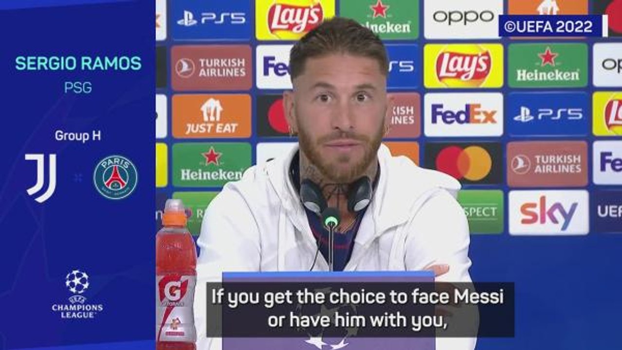 'Better to have Messi as a team-mate' - Ramos
