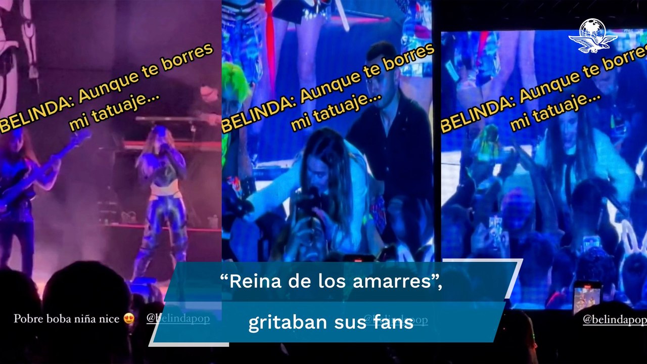 Belinda “lanza” contundente mensaje a exparejas que se tatuaron en su honor