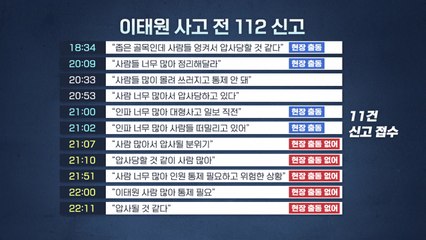 "압사 위험" 112 신고 녹취록 파장...일선 경찰도 지도부 비판 / YTN