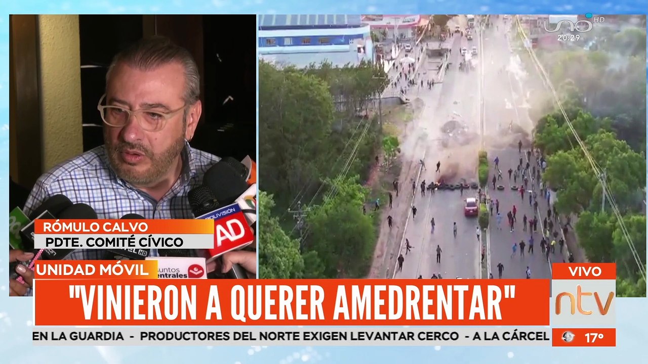 Rómulo Calvo se pronuncia luego de los enfrentamientos en la Guardia