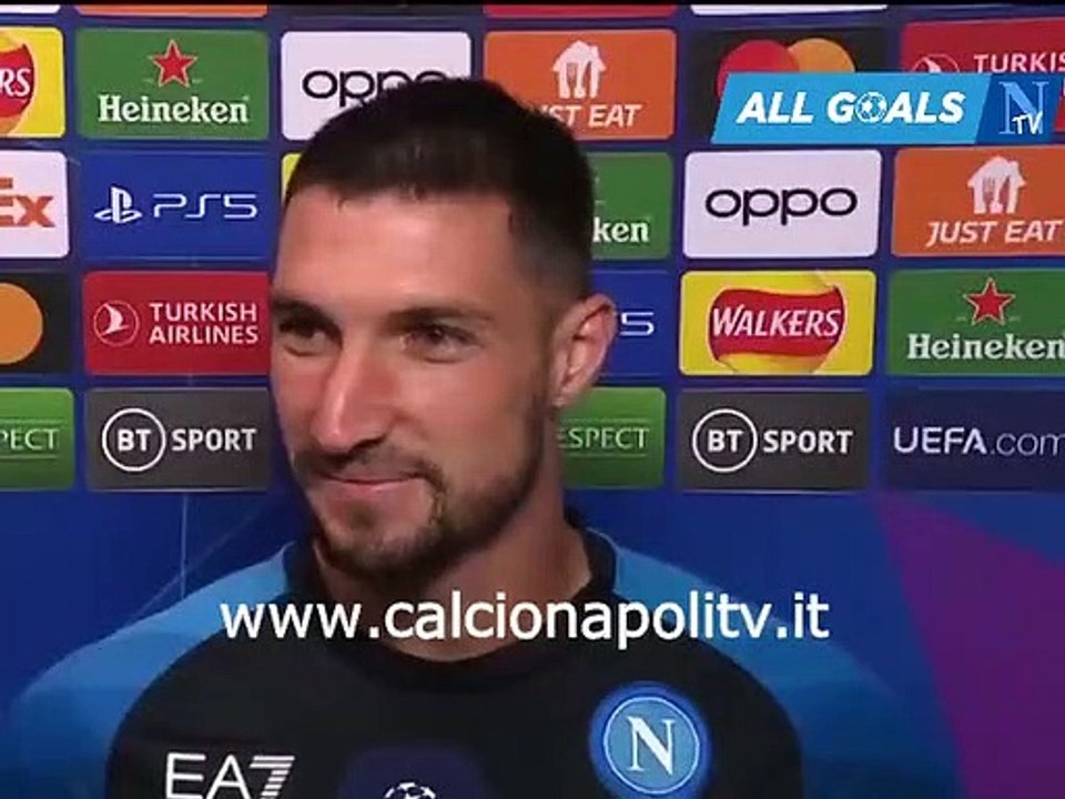 Liverpool-Napoli 2-0 1/11/22 intervista post-partita Matteo Politano