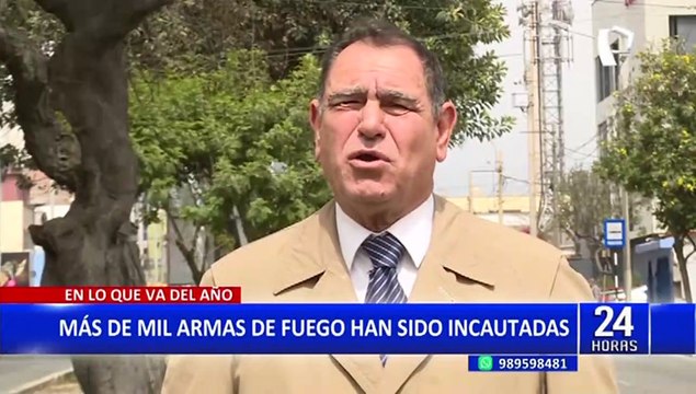 Más de mil armas de fuego se habrían incautado en lo que va del año