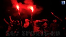 MARS ATTACKS: Marseille Fans Set Off flares in Wild Scenes Ahead of Crunch Tottenham Clash