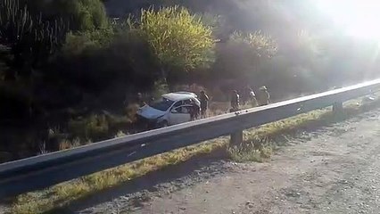 Vuelco en la Ruta Nacional N°38