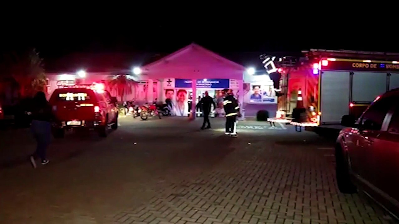 Possível início de curto circuito no Hospital de Retaguarda mobiliza Corpo de Bombeiros