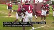 Alabama Practice Footage   November 1  2022 Courtesy of Alabama Athletics