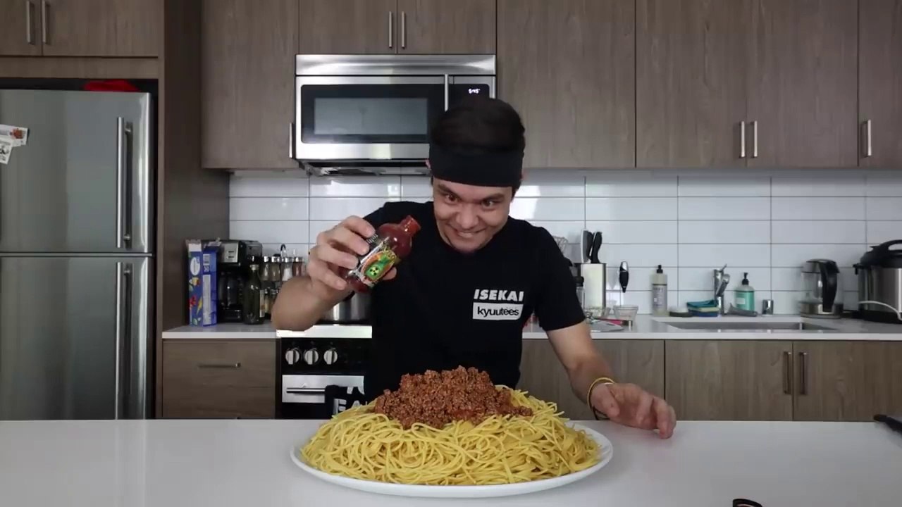 The Spiciest Spaghetti EVER...(ft. Whole bottle of 'Da Bomb')