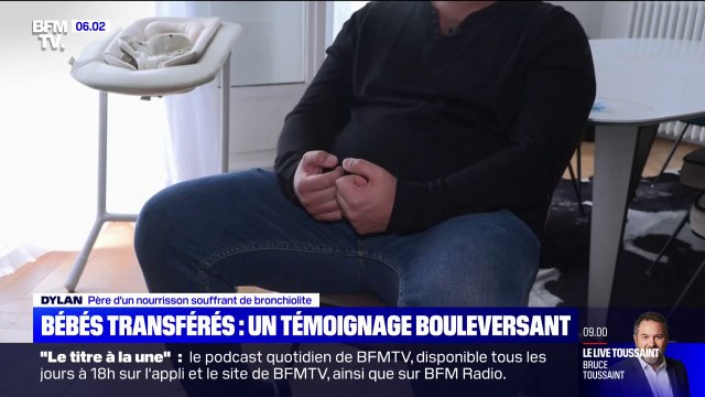 C'était horrible : le témoignage de Dylan, dont le fils hospitalisé pour une bronchiolite à Paris a dû être transféré à Lille